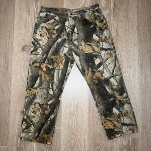 RealTree Camo Jeans Mens 34x27 Hunting Camouflage Straight Leg Pants